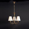 Миниатюра фото подвесная люстра mantra paola painted gold 3542 | 220svet.ru