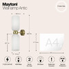 Миниатюра фото настенный светильник maytoni antic mod302wl-02w | 220svet.ru