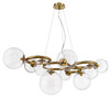 Миниатюра фото люстра p68092-9 brass | 220svet.ru
