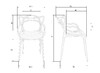 Миниатюра фото стул обеденный dobrin masters lmzl-pp601-n_p-b-03-12201 | 220svet.ru