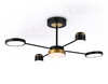 Миниатюра фото потолочная светодиодная люстра с пультом ду ambrella light comfort fl51632 | 220svet.ru