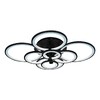 Миниатюра фото потолочная светодиодная люстра iledex ring a001/8 bk | 220svet.ru