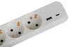 Миниатюра фото удлинитель электрический эра ub-3es-3m-usb c заземлением с выключателем 3 розетки + 1xusba+1xusbc 3м 10а б0052898 | 220svet.ru