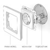 Миниатюра фото розетка с заземлением werkel слоновая кость w1171003 | 220svet.ru
