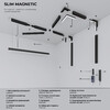 Миниатюра фото заглушки для шинопровода в натяжной потолок elektrostandard slim magnetic 85206/00 | 220svet.ru