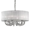 Миниатюра фото подвесная люстра ideal lux swan sp6 bianco | 220svet.ru