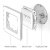 Миниатюра фото розетка двойная ethernet rj-45 werkel черные матовый w1182208 | 220svet.ru