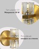 Миниатюра фото бра moderli brass v11016-2w | 220svet.ru
