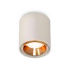 Миниатюра фото комплект накладного светильника ambrella light techno spot xs7724004 sgr/pyg серый песок/золото желтое полированное (c7724, n7034) | 220svet.ru
