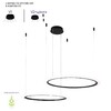 Миниатюра фото подвесной светодиодный светильник crystal lux manzana sp53w led  black | 220svet.ru