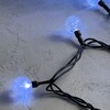 Миниатюра фото гирлянда «шарики» 10м белая 220в, диаметр шарика 23мм, 100 led, провод черный каучук 2,3мм, ip54 ltc pcs-100b-w | 220svet.ru