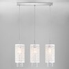 Миниатюра фото подвесной светильник с хрусталем eurosvet laguna 1181/3 хром | 220svet.ru
