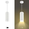 Миниатюра фото подвесной светильник эра gx53 wh/sl б0048543 | 220svet.ru