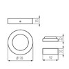 Миниатюра фото потолочный светодиодный светильник kanlux carsa v2led 12w-nw-w 28948 | 220svet.ru