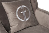 Миниатюра фото кресло вращающееся велюр серый 76*85*82см garda decor 87yy-kres-2182 ser | 220svet.ru