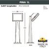 Миниатюра фото садовый светильник-столбик fumagalli pina 1l 4p2.613.010.wyf1r | 220svet.ru