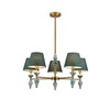 Миниатюра фото потолочная люстра на штанге lumion vermont 8275/5 латунь | 220svet.ru