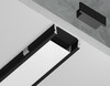Миниатюра фото алюминиевый профиль накладной для светодиодной ленты до 11мм ambrella light illumination gp1700bk | 220svet.ru
