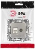 Миниатюра фото розетка эра серия 12 12-3110-16 комбинированная rj45+tv, титан б0065646 | 220svet.ru