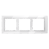 Миниатюра фото рамка стеклянная на 3 поста voltum s70 vls110301 (белый, стекло) | 220svet.ru