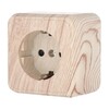 Миниатюра фото розетка lk studio открытой установки с заземляющими контактами и защитными шторками (сосна) 813225 | 220svet.ru
