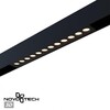 Миниатюра фото трековый светильник с переключателем цветовой темперетуры novotech vector 359930 черный | 220svet.ru