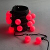 Миниатюра фото гирлянда «шарики» 5м красная 220в, диаметр шарика 40мм, 20 led, провод черный каучук, ip65 ltc hb20-1-2r | 220svet.ru