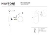 Миниатюра фото настенный светильник maytoni bao mod419wl-01b | 220svet.ru