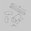 Миниатюра фото трековый магнитный светодиодный светильник maytoni focus led tr032-2-5w4k-m-bw | 220svet.ru
