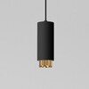 Миниатюра фото подвесной трековый светильник elektrostandard gu10 85021/01 черный/золото a064794 | 220svet.ru