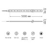 Миниатюра фото светодиодная лента gauss 4,8w/m 60led/m 2835smd синий 5m 355000505 | 220svet.ru