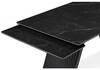Миниатюра фото керамический стол раскладной woodville вейв 160(220)х89 черный мрамор shakespeare black / черный 626053 | 220svet.ru