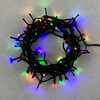 Миниатюра фото гирлянда нить 10м разноцветная 24в, 100 led, провод черный пвх, ip54 ltc pst100-11-1m | 220svet.ru