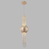 Миниатюра фото подвесной светодиодный светильник crystal lux navajo sp3w led gold | 220svet.ru
