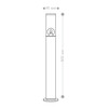 Миниатюра фото светильник садово-парковый feron dh1305, столб,  e27 230v, черный 51333 | 220svet.ru
