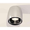 Миниатюра фото комплект накладного светильника ambrella light techno spot xs1143001 psl/pbk серебро полированное/черный полированный (c1143, n7031) | 220svet.ru