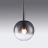 Миниатюра фото подвесной светодиодный светильник iledex aura 8615p-1s bk-sm | 220svet.ru