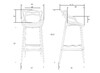 Миниатюра фото стул барный dobrin masters bar lmzl-pp601c-n_p-gr-04-11095 | 220svet.ru