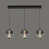 Миниатюра фото подвесной светодиодный светильник delight collection md24022079-3b black/smoky | 220svet.ru
