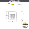 Миниатюра фото светильник для подсветки лестниц накладной fumagalli lorenza 150 as1.000.000.wxj1l | 220svet.ru