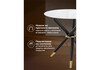 Миниатюра фото стол стеклянный woodville rock 100х75 white / black 15536 | 220svet.ru