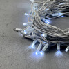 Миниатюра фото гирлянда нить 10м белая с мерцанием белого диода 220в, 75 led, провод белый каучук, ip65 ltc ll75blw-8-2w | 220svet.ru