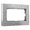 Миниатюра фото рамка из поликарбоната для двойной розетки werkel hammer серебряный w0082406 | 220svet.ru