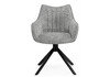 Миниатюра фото стул на металлокаркасе поворотный woodville denever gray / black 15836 | 220svet.ru