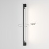 Миниатюра фото уличный настенный светодиодный cветильник elektrostandard argos 35122/d черный a069746 | 220svet.ru
