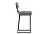 Миниатюра фото барный стул woodville ларс selfie grey / черный 674658 | 220svet.ru