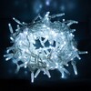 Миниатюра фото новогодняя гирлянда нить белый с эффектом мерцания 20м ip65 белый с эффектом мерцания eurosvet 400-102 400-102 | 220svet.ru