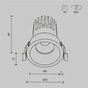 Миниатюра фото встраиваемый светодиодный светильник maytoni dip dl117-15w-4k-w | 220svet.ru
