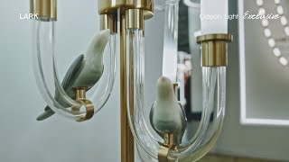 Миниатюра фото бра odeon light lark 5431/2wla под латунь | 220svet.ru